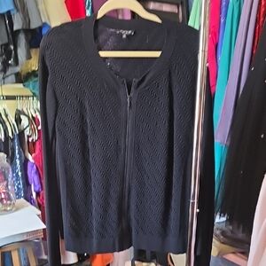 Lafayette 148 New York Midnight Textured Cardigan